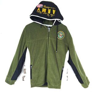 Bradford Exchange Green Army Hooded Fleece Jacket